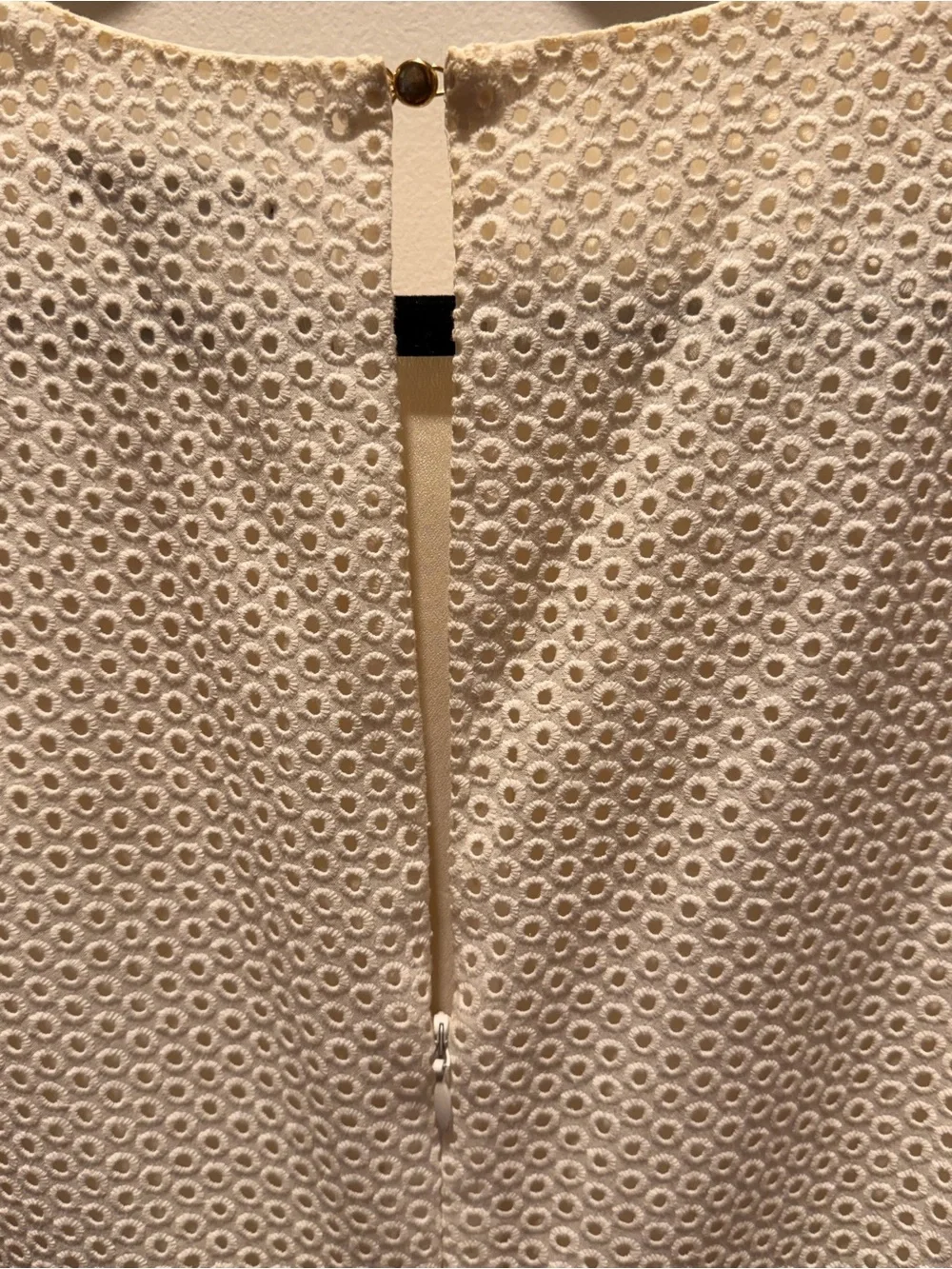J.Crew Ivory Eyelet Short Sleeve Dress